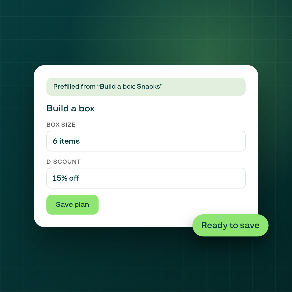 Advanced plan creation pages now prefill from your newest live plan