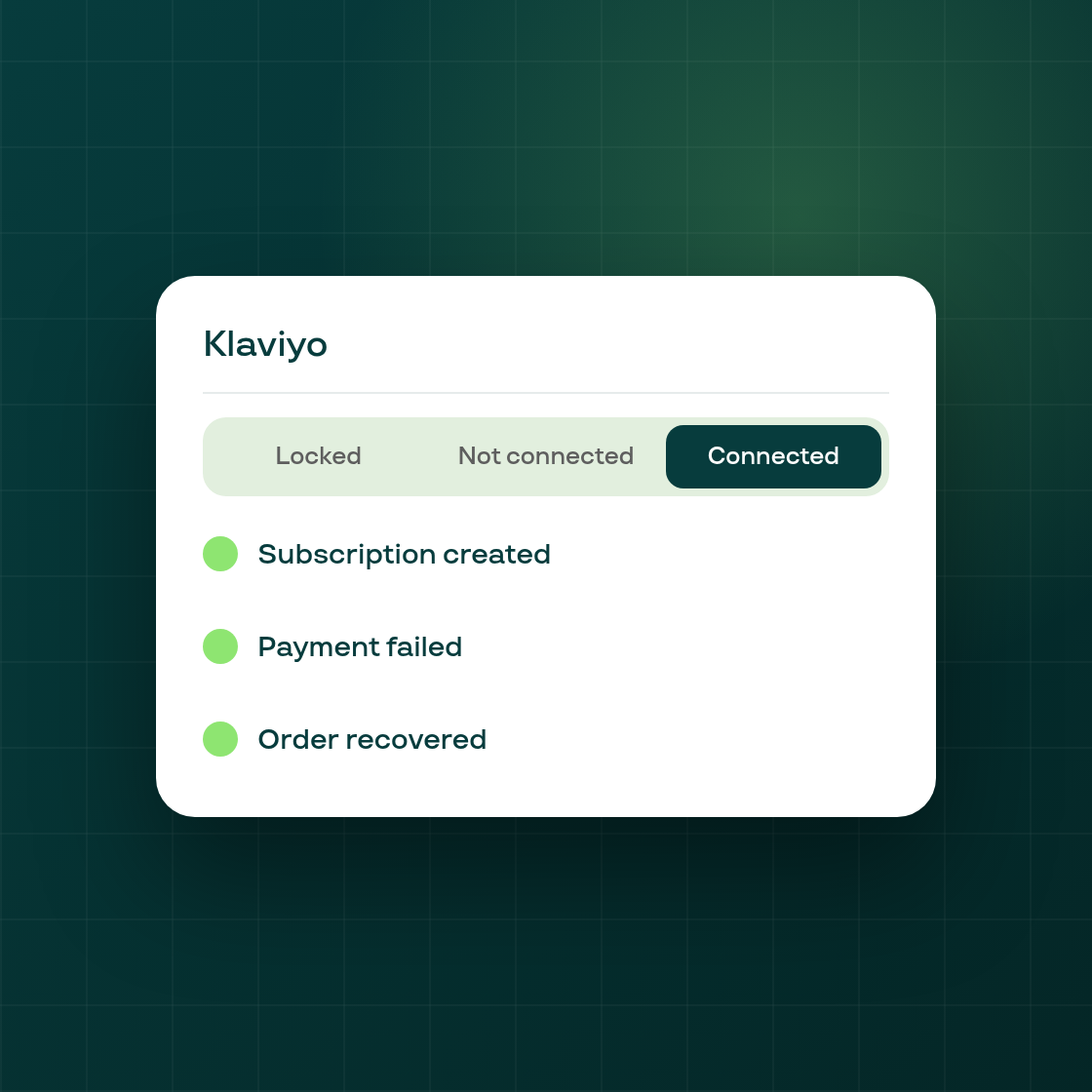 Klaviyo settings page now shows exactly where you stand