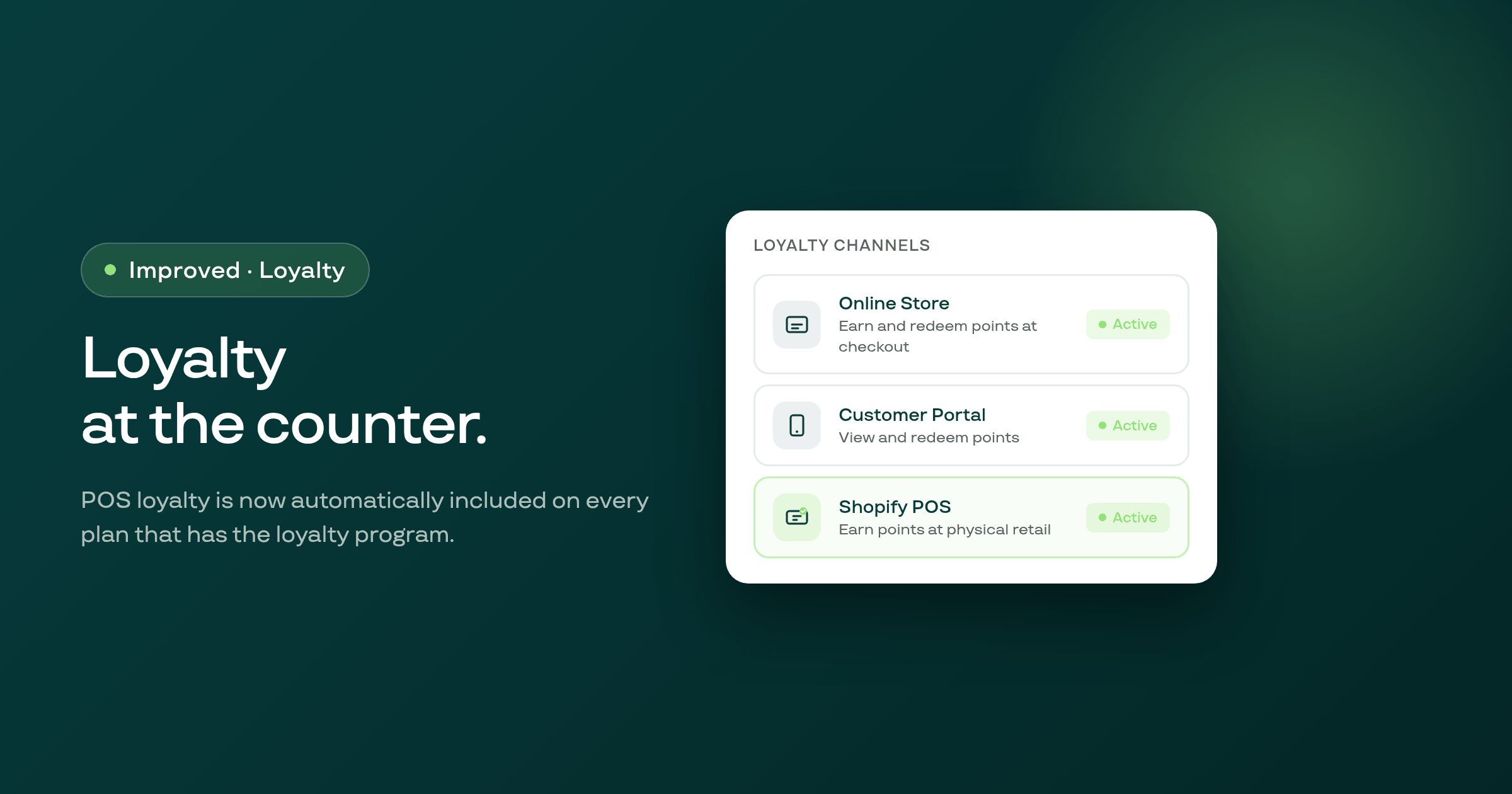 POS loyalty now available to all merchants with the loyalty program