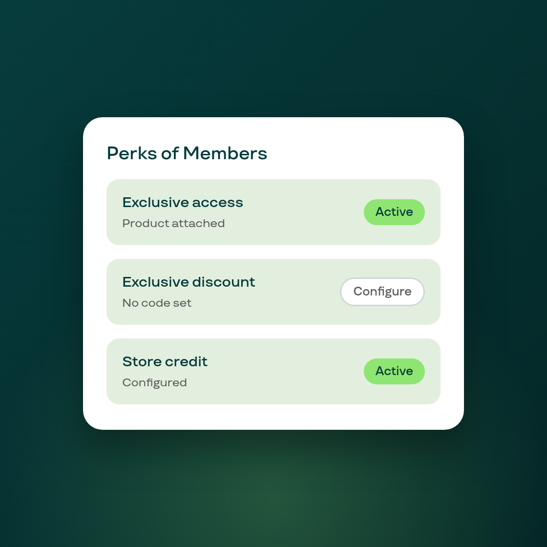 Improved: honest Perks of Members cards, and one modal for every perk