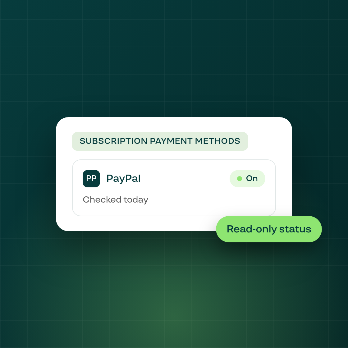 See whether PayPal is ready for subscriptions, from Settings