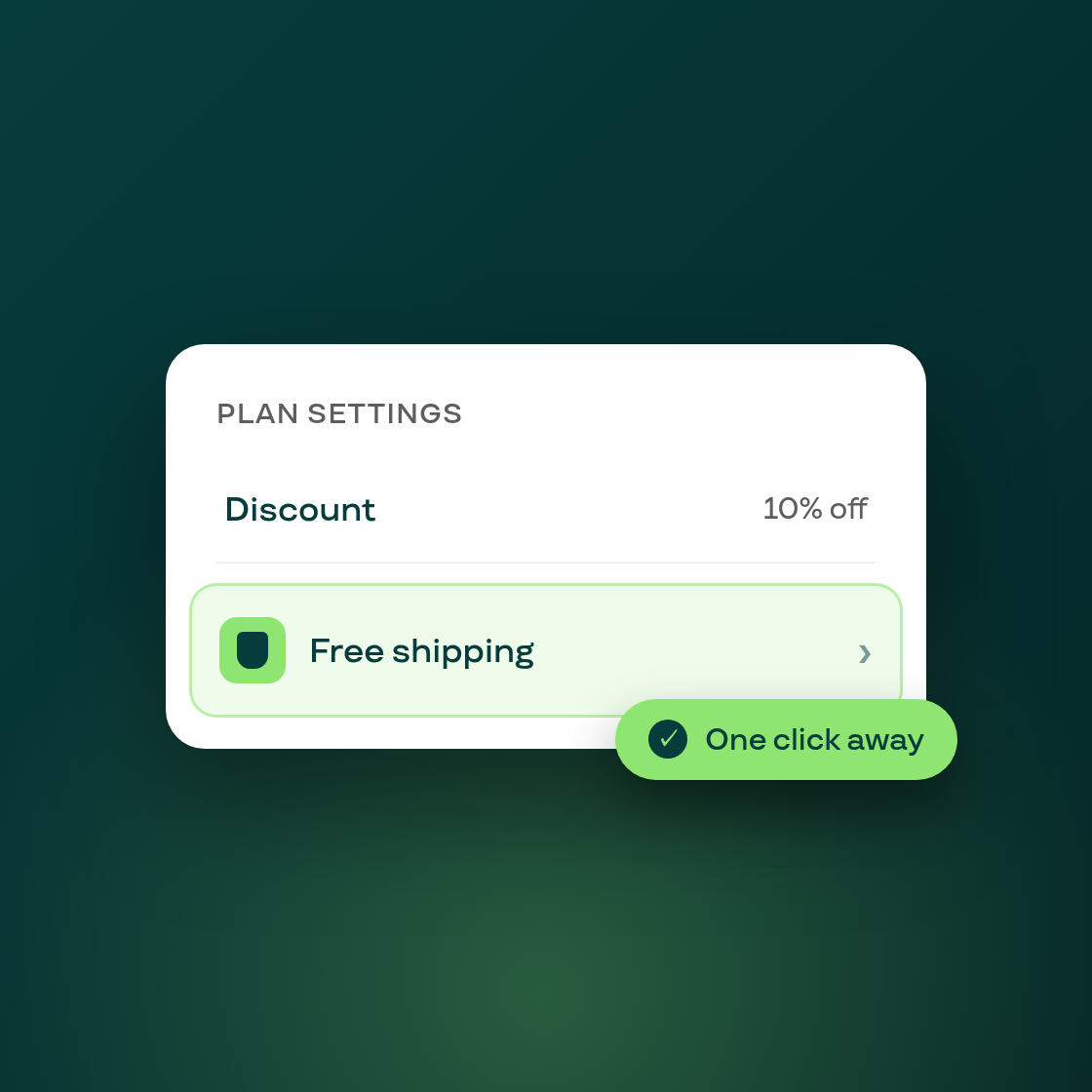 Free shipping is now a one-line setting when editing your plans