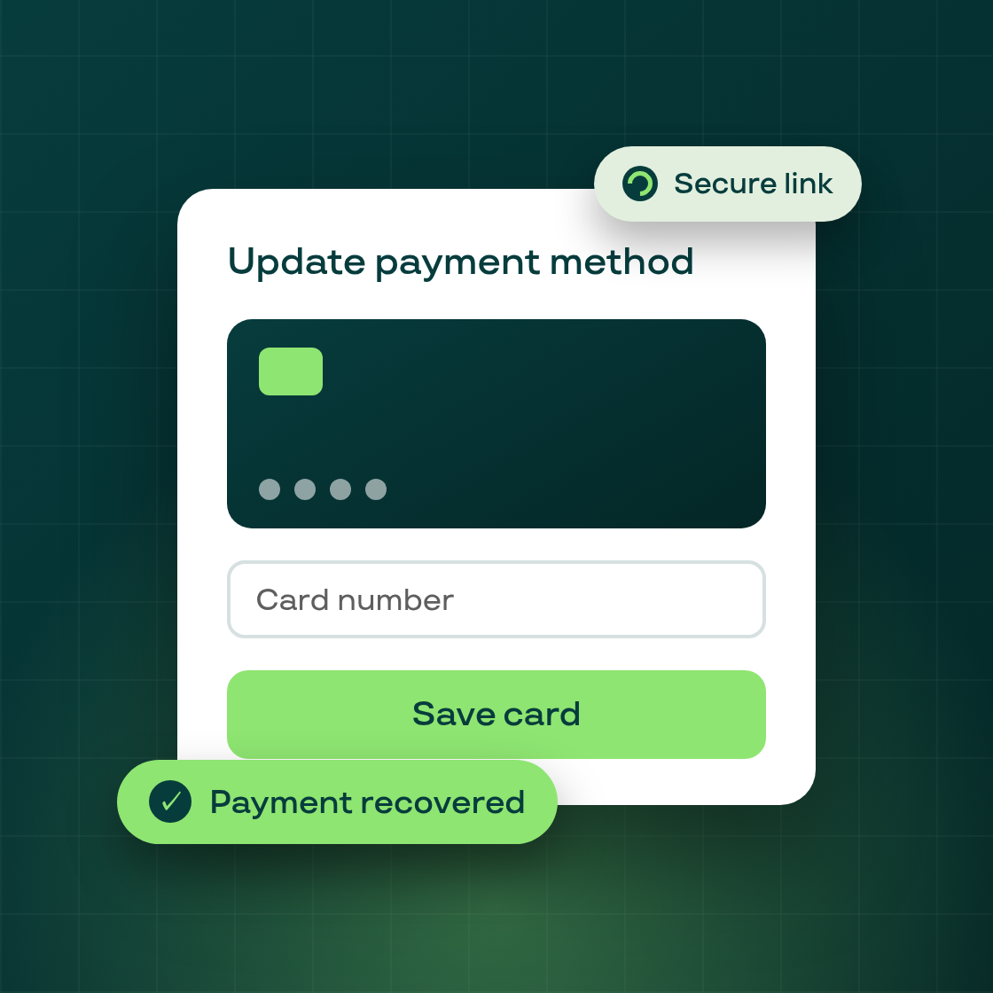 Smart Recovery — card-update link for failed-payment subscribers