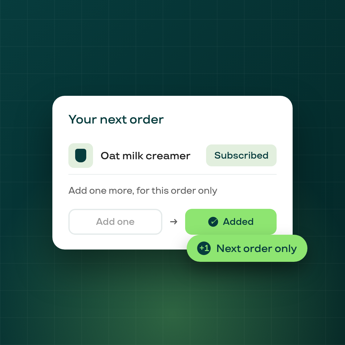 New: subscribers can stock up on their next order