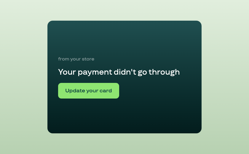 Dunning emails that drive action