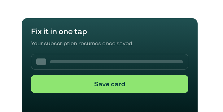 One-click card update