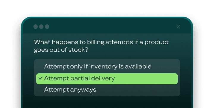 Inventory policy